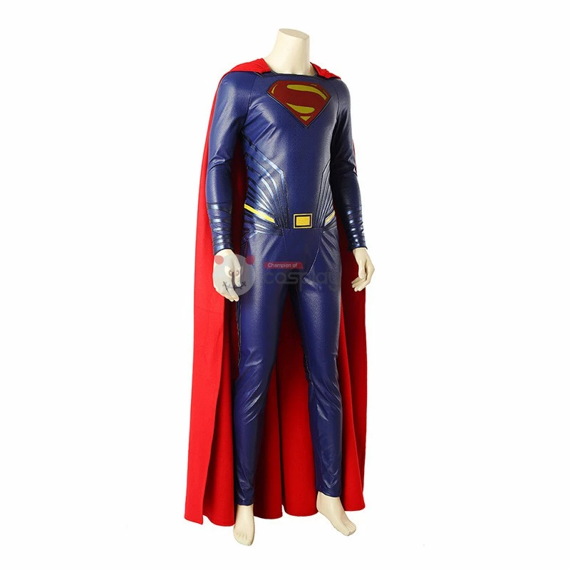 Blue Clark Kent Cosplay Costume Leather Halloween Suit Top Level 5 Blue Clark Kent Cosplay Costume Leather Halloween Suit Top Level - Image 3