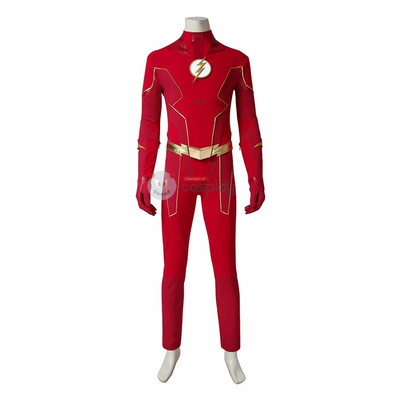 Halloween Barry Allen Cosplay Costume TF S6 Suit 4 Halloween Barry Allen Cosplay Costume TF S6 Suit - Image 2