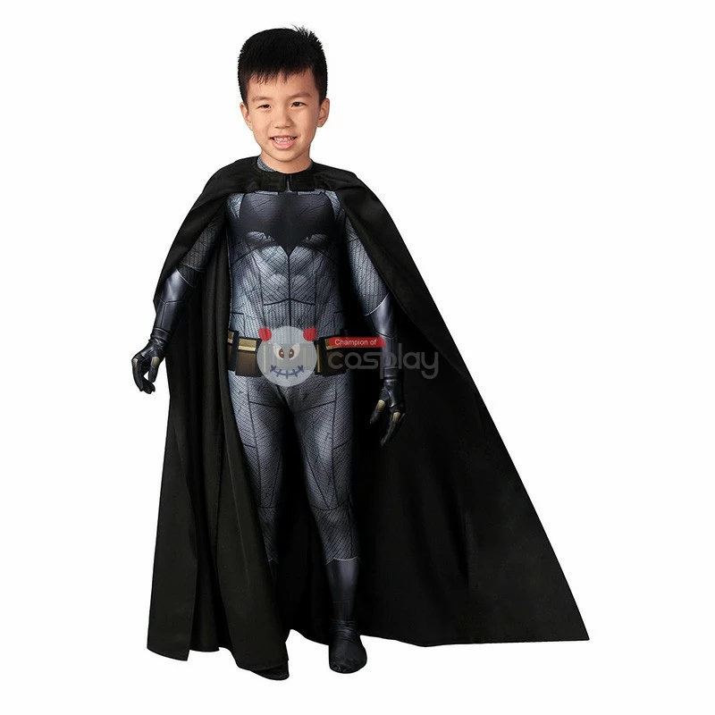 Kids Bruce Wayne Black Zentai Jumpsuit Polyester Cosplay Costume 4 Kids Bruce Wayne Black Zentai Jumpsuit Polyester Cosplay Costume - Image 2