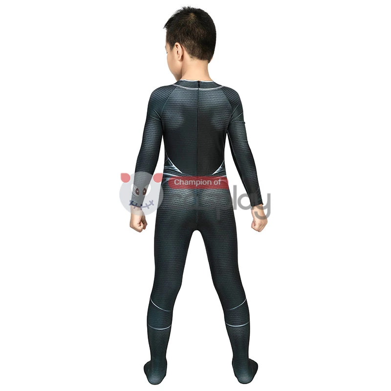 Kids Clark Kent Cosplay Costume Black Jumpsuit 6 Kids Clark Kent Cosplay Costume Black Jumpsuit - Image 4
