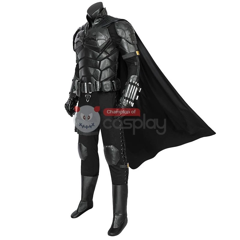 Robert Pattinson Costume 2022 Movie SuperHero Bruce Wayne Cosplay Suit 5 Robert Pattinson Costume 2022 Movie SuperHero Bruce Wayne Cosplay Suit - Image 3