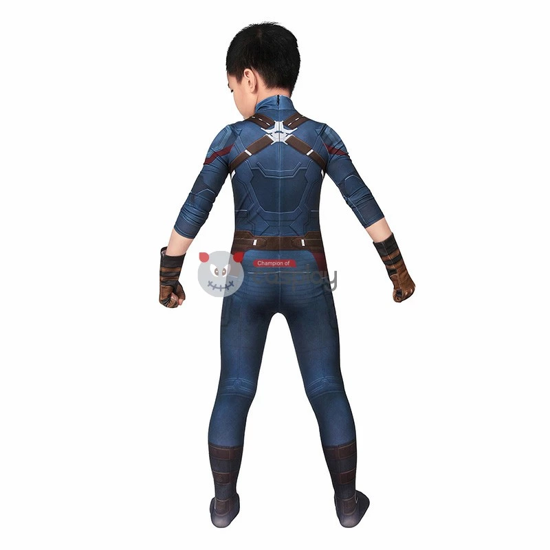 Kids Captain America Costume Avengers Infinity War Steve Rogers Cosplay Costume 6 Kids Captain America Costume Avengers Infinity War Steve Rogers Cosplay Costume - Image 4