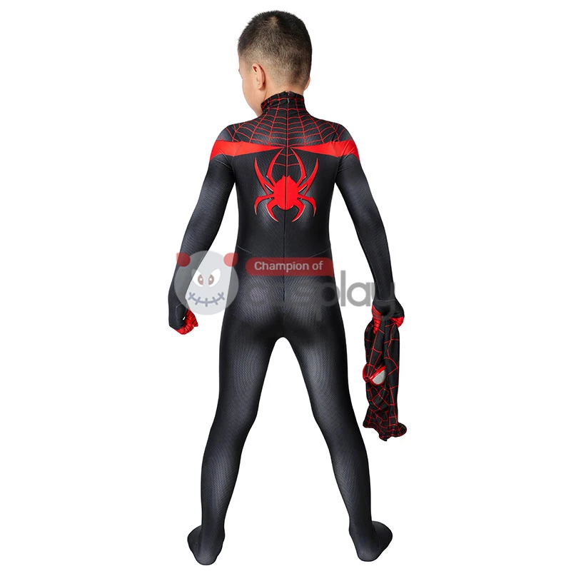 Kids Ultimate Spider Man Cosplay Costume Spiderman PS5 Miles Morales Jumpsuit 7 Kids Ultimate Spider Man Cosplay Costume Spiderman PS5 Miles Morales Jumpsuit - Image 5