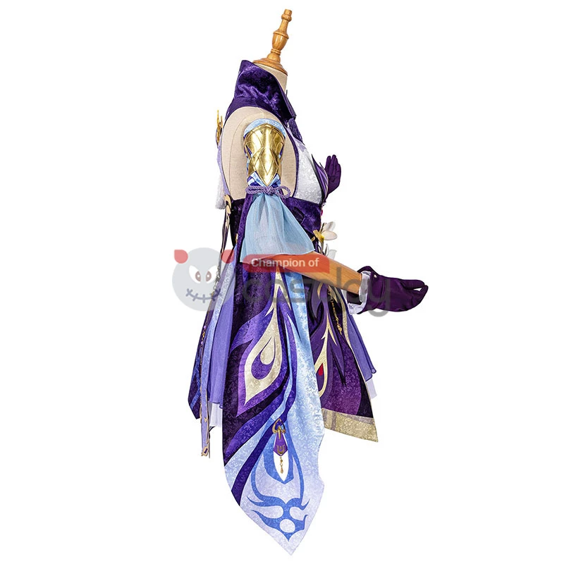 Genshin Impact Cosplay Suit Keqing Costume 7 Genshin Impact Cosplay Suit Keqing Costume - Image 5
