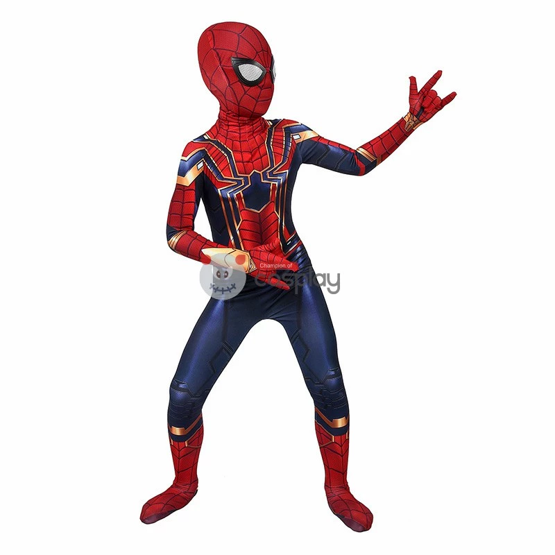 Kids Iron Spiderman Costume Avengers Endgame Spider-Man Peter Parker Cosplay Costumes 10 Kids Iron Spiderman Costume Avengers Endgame Spider-Man Peter Parker Cosplay Costumes - Image 8