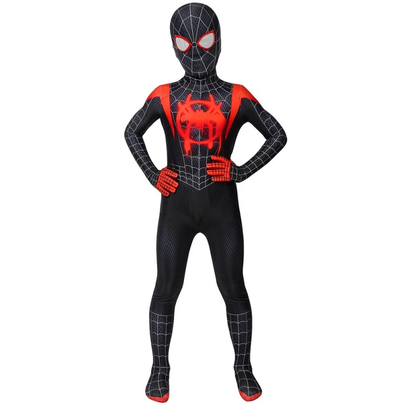 Kids Miles Morales Costume Spider-Man Into the Spider-Verse Cosplay Suit 8 Kids Miles Morales Costume Spider-Man Into the Spider-Verse Cosplay Suit - Image 6