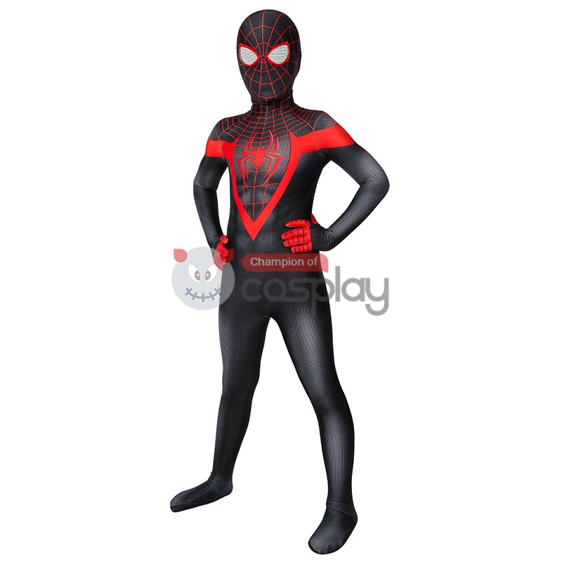 Kids Ultimate Spider Man Cosplay Costume Spiderman PS5 Miles Morales Jumpsuit 8 Kids Ultimate Spider Man Cosplay Costume Spiderman PS5 Miles Morales Jumpsuit - Image 6