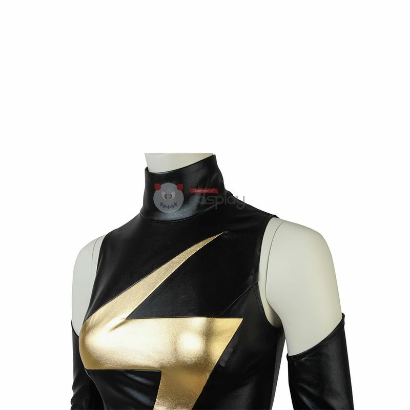Captain Marvel Costume Carol Danvers Black Thunder Logo Jumpsuit Cosplay Costumes 7 Captain Marvel Costume Carol Danvers Black Thunder Logo Jumpsuit Cosplay Costumes - Image 5