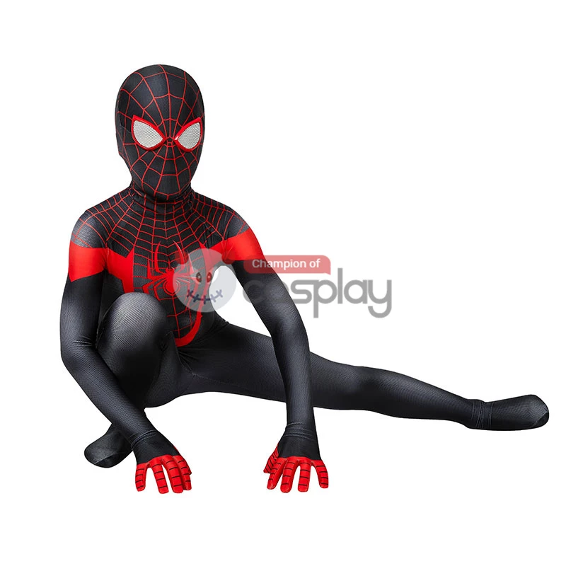 Kids Ultimate Spider Man Cosplay Costume Spiderman PS5 Miles Morales Jumpsuit 9 Kids Ultimate Spider Man Cosplay Costume Spiderman PS5 Miles Morales Jumpsuit - Image 7