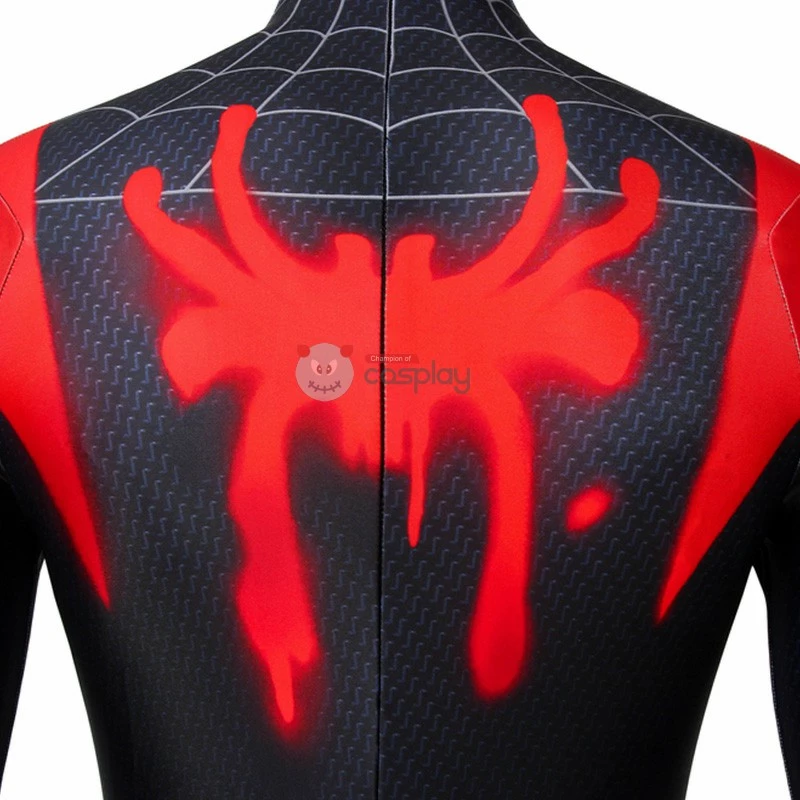 Miles Morales Costume Spider-Man Into The Spider-Verse Cosplay Costume 8 Miles Morales Costume Spider-Man Into The Spider-Verse Cosplay Costume - Image 6