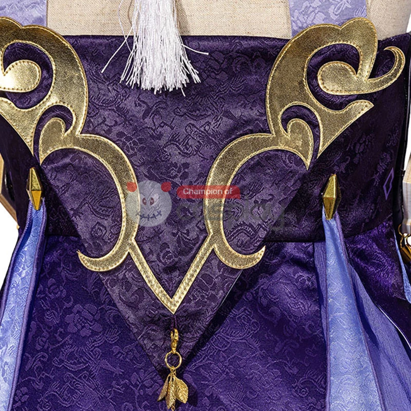 Genshin Impact Cosplay Suit Keqing Costume 9 Genshin Impact Cosplay Suit Keqing Costume - Image 7