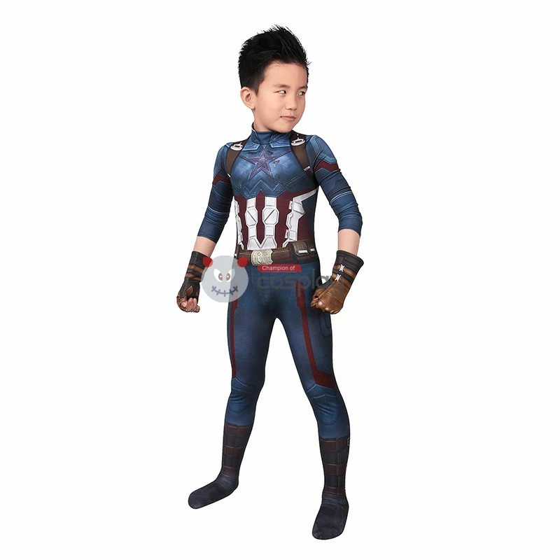 Kids Captain America Costume Avengers Infinity War Steve Rogers Cosplay Costume 8 Kids Captain America Costume Avengers Infinity War Steve Rogers Cosplay Costume - Image 6