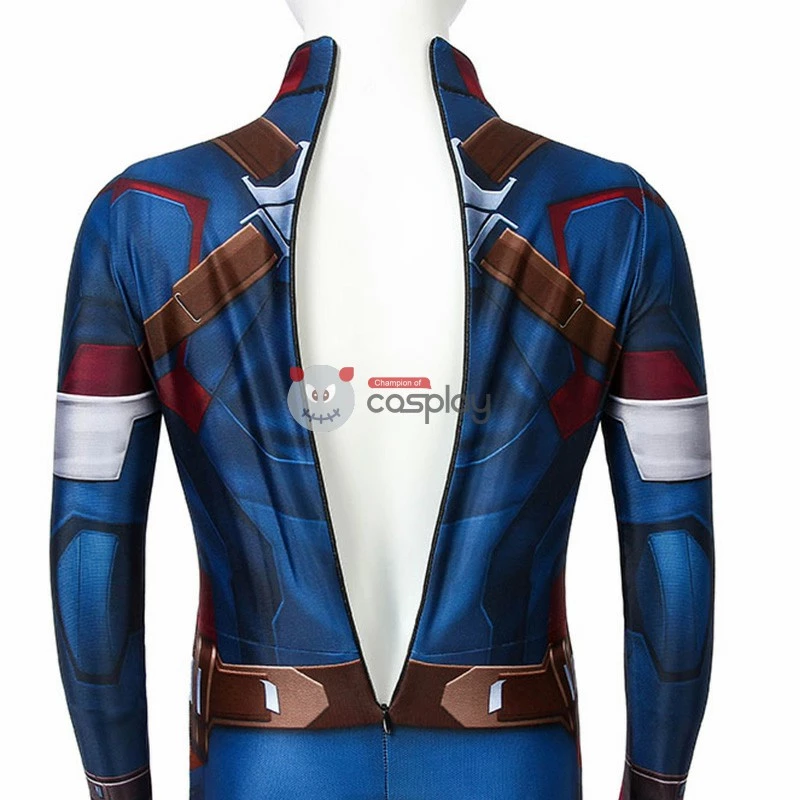 Kids Captain America Costume Avengers: Age Of Ultron Steven Rogers Cosplay Costume 8 Kids Captain America Costume Avengers: Age Of Ultron Steven Rogers Cosplay Costume - Image 6