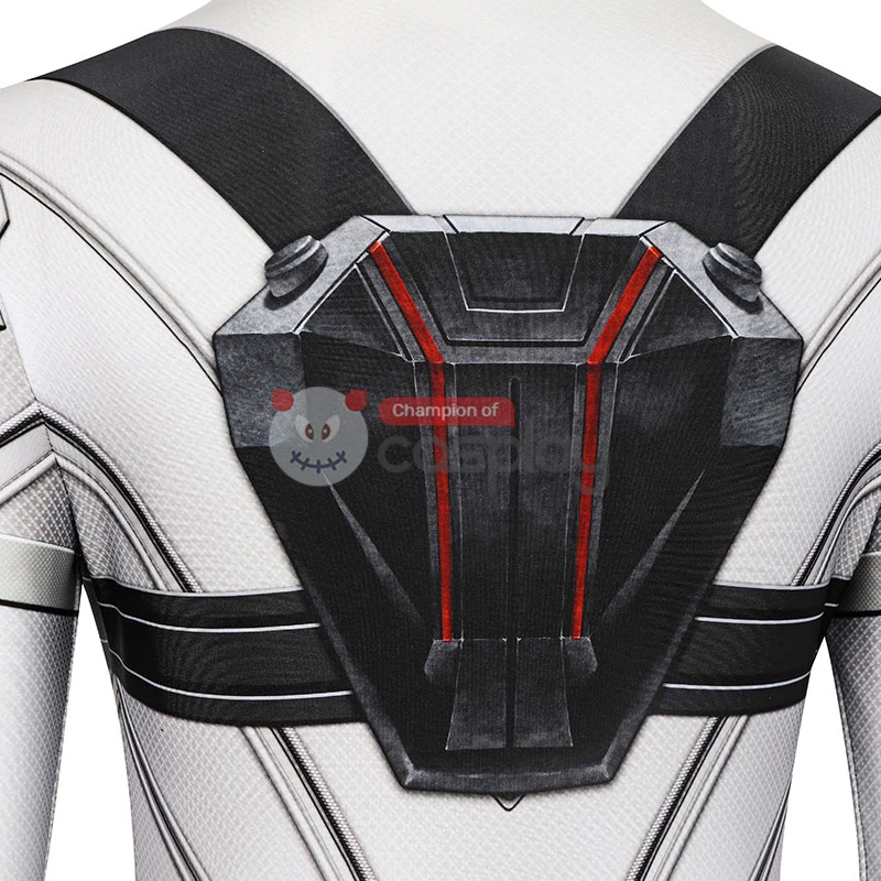 Natasha Romanoff White Jumpsuit 2020 Movie Black Widow Cosplay Costume 10 Natasha Romanoff White Jumpsuit 2020 Movie Black Widow Cosplay Costume - Image 8