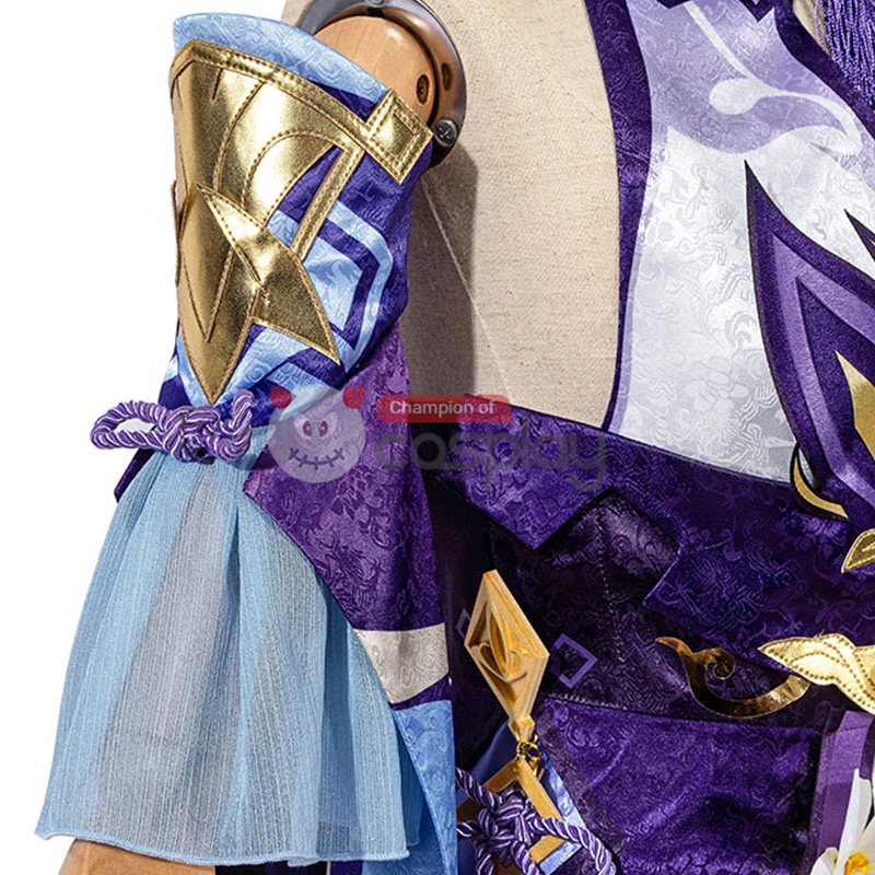 Genshin Impact Cosplay Suit Keqing Costume 10 Genshin Impact Cosplay Suit Keqing Costume - Image 8