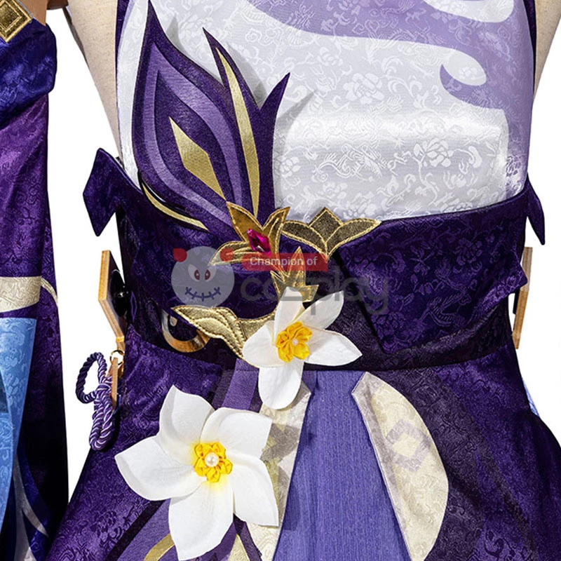 Genshin Impact Cosplay Suit Keqing Costume 11 Genshin Impact Cosplay Suit Keqing Costume - Image 9