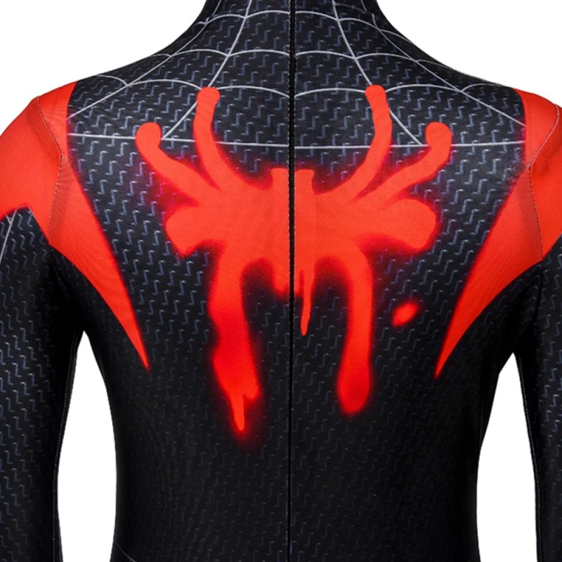 Kids Miles Morales Costume Spider-Man Into the Spider-Verse Cosplay Suit 11 Kids Miles Morales Costume Spider-Man Into the Spider-Verse Cosplay Suit - Image 9