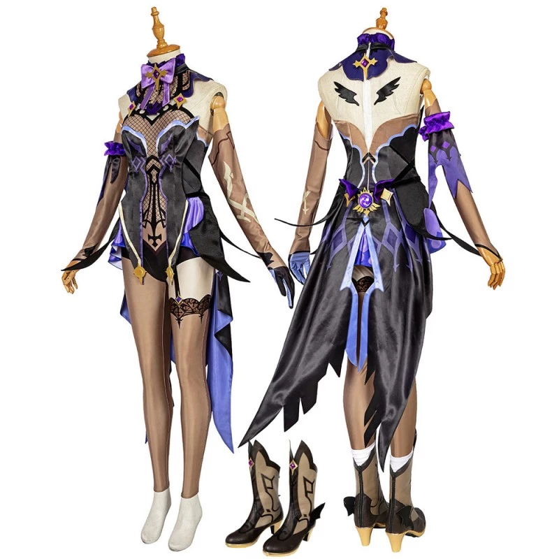 Fischl Costume Genshin Impact Mace Cosplay Suit 3 Fischl Costume Genshin Impact Mace Cosplay Suit