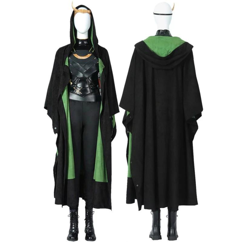 Lady Loki Costume 2021 Female Loki Sylvie Lushton Cosplay Suit Top Level 3 Lady Loki Costume 2021 Female Loki Sylvie Lushton Cosplay Suit Top Level
