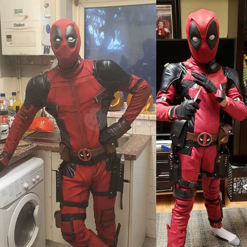 Deadpool 2 Costume Wade Wilson Deadpool Cosplay Costume Luxury Suit 9 Deadpool 2 Costume Wade Wilson Deadpool Cosplay Costume Luxury Suit - Image 7