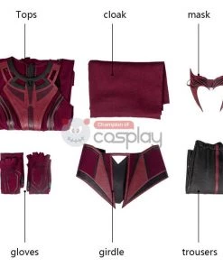 2021 Wanda Costume WandaVision New Cosplay Wanda Maximoff Scarlet Witch Suit -Cosplay Sales Store en 800x800 5