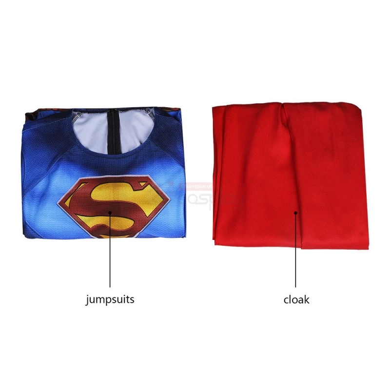Clark Kent Lois Blue Jumpsuit Cosplay Costume 19 Clark Kent Lois Blue Jumpsuit Cosplay Costume - Image 17