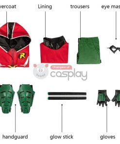 Knights Robin Red Costume Tim Drake Cosplay Suit -Cosplay Sales Store en 800x800 8