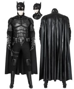 Robert Pattinson Costume 2022 Movie SuperHero Bruce Wayne Cosplay Suit