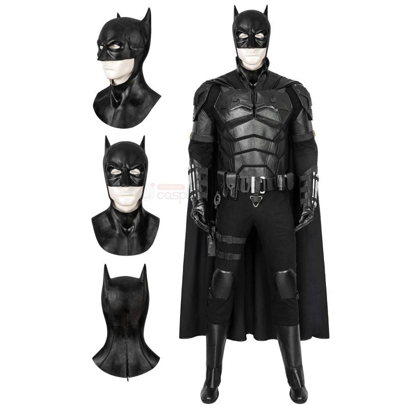 Robert Pattinson Costume 2022 Movie SuperHero Bruce Wayne Cosplay Suit 4 Robert Pattinson Costume 2022 Movie SuperHero Bruce Wayne Cosplay Suit - Image 2